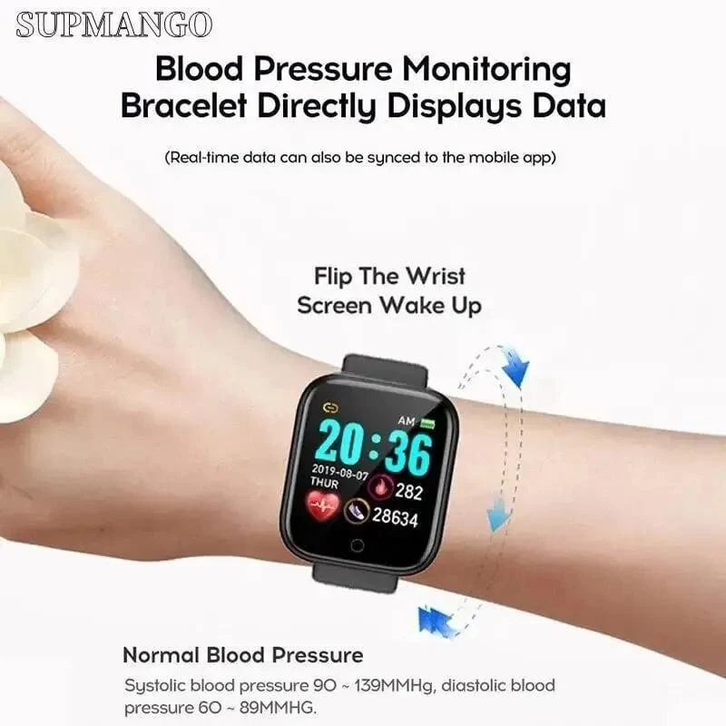Angepasst True Pedometer Chip Multifunktionale Smart Watch Männer Frauen Bluetooth Verbunden Telefon Musik Fitness Sport Armband