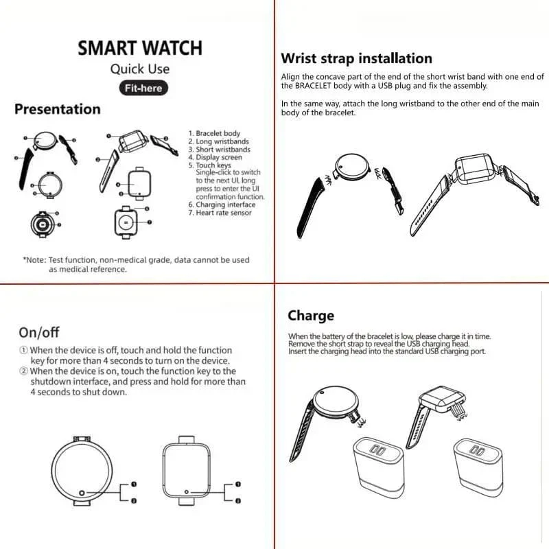 Angepasst True Pedometer Chip Multifunktionale Smart Watch Männer Frauen Bluetooth Verbunden Telefon Musik Fitness Sport Armband