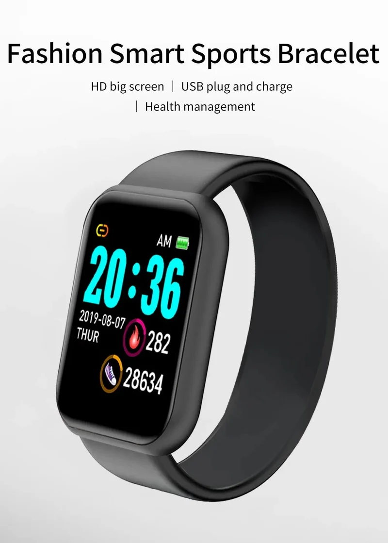 Angepasst True Pedometer Chip Multifunktionale Smart Watch Männer Frauen Bluetooth Verbunden Telefon Musik Fitness Sport Armband