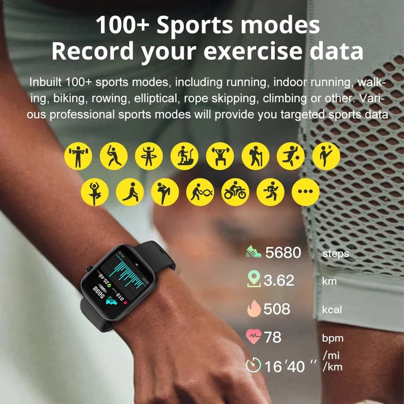COLMI P71 Sprachanrufe Smartwatch Männer Gesundheitsüberwachung IP68 wasserdichte intelligente Benachrichtigungen Sprachassistent Smart Watch Frauen