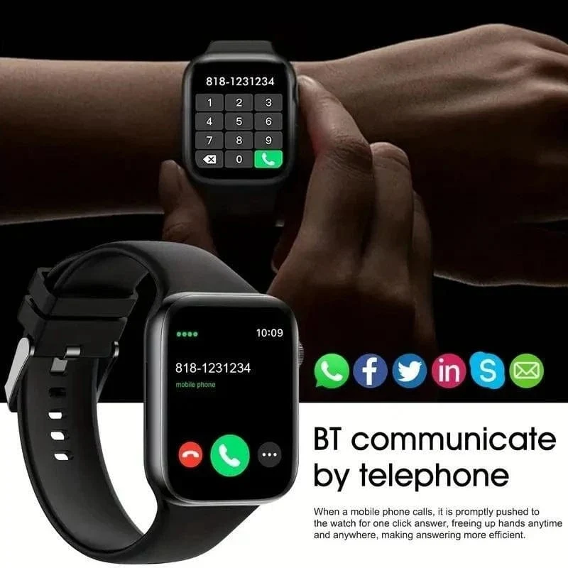 LAXASFIT 2024 Neue Smart Watch Android IOS 1.73 Zoll Farbbildschirm Full Touch Benutzerdefiniertes Zifferblatt Bluetooth Talk Smart Watch für Männer Frauen