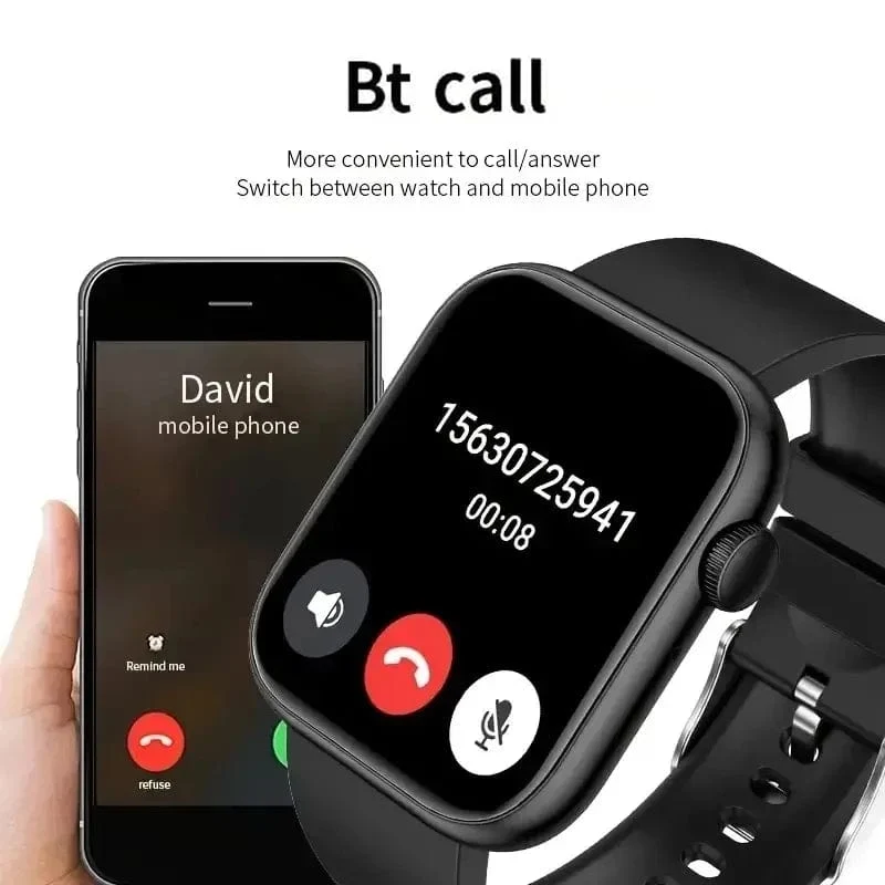 LAXASFIT 2024 Neue Smart Watch Android IOS 1.73 Zoll Farbbildschirm Full Touch Benutzerdefiniertes Zifferblatt Bluetooth Talk Smart Watch für Männer Frauen