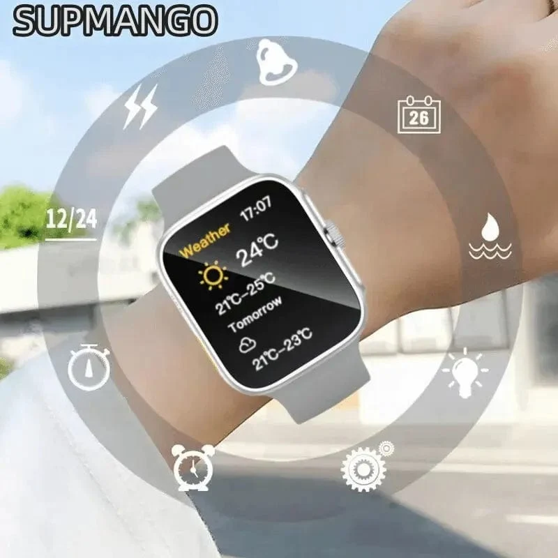 T187 Smart Watch1.68 Zoll Männer Frauen Touchscreen Sport Fitness Mann Bluetooth für Android IOS Smartwatch
