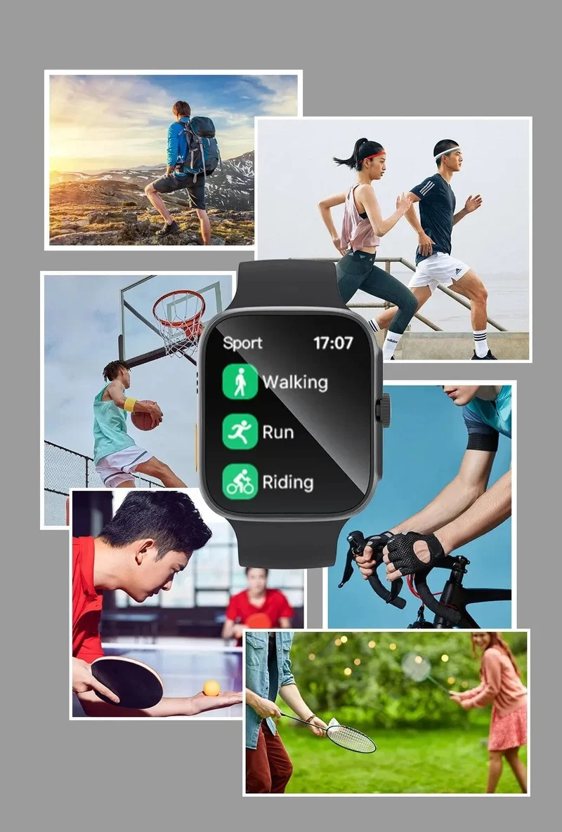 T187 Smart Watch1.68 Zoll Männer Frauen Touchscreen Sport Fitness Mann Bluetooth für Android IOS Smartwatch