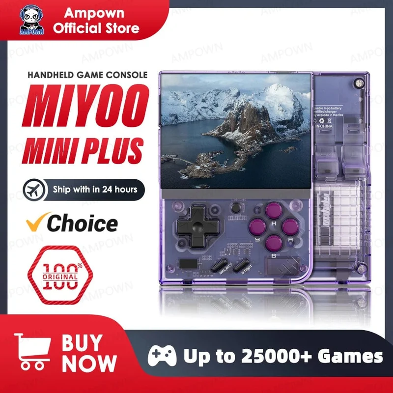 MIYOO Mini Plus Tragbare Retro-Handheld-Spielkonsole V2 Mini+ IPS-Bildschirm Klassische Videospielkonsole Linux-System Kindergeschenk