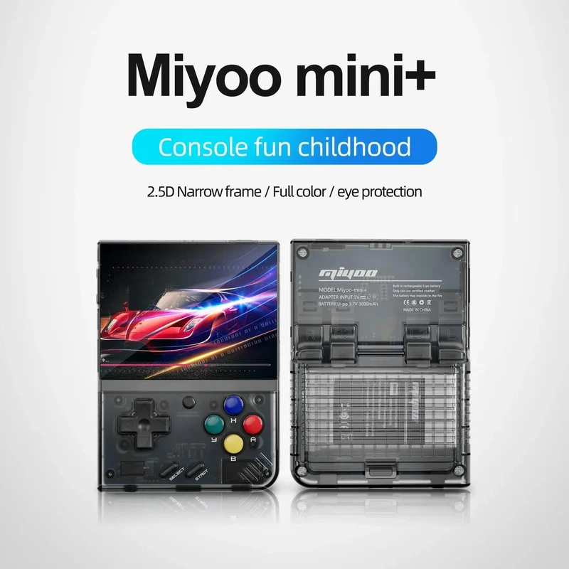 MIYOO Mini Plus Tragbare Retro-Handheld-Spielkonsole V2 Mini+ IPS-Bildschirm Klassische Videospielkonsole Linux-System Kindergeschenk