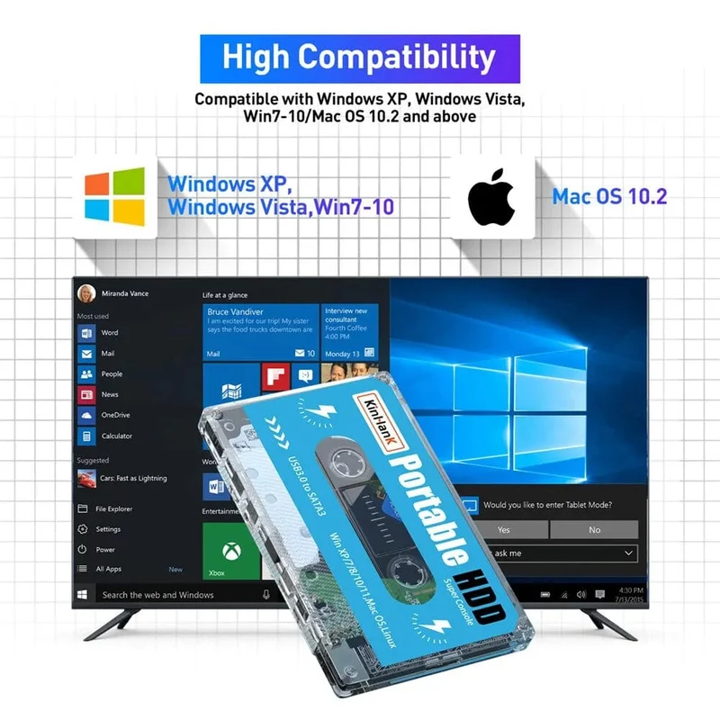 KINHANK Super Console 500G Gaming-Festplatte 100000 Videospiele 70 Emulatoren für DC/MAME/SS/NAOMI/PS2/PS1 Plug-and-Play Batocera OS