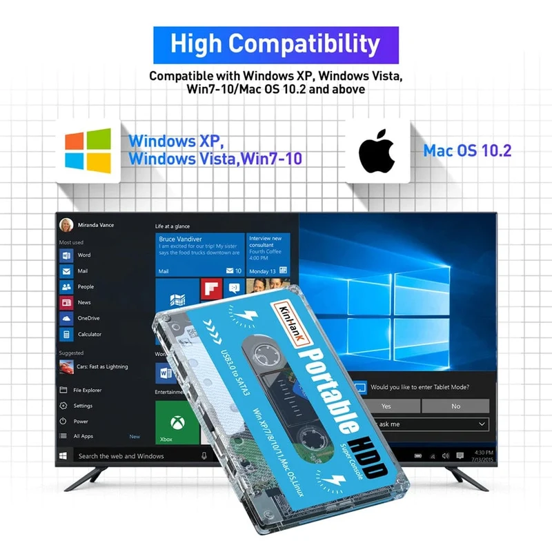 KINHANK Super Console 500G Gaming-Festplatte 100000 Videospiele 70 Emulatoren für DC/MAME/SS/NAOMI/PS2/PS1 Plug-and-Play Batocera OS