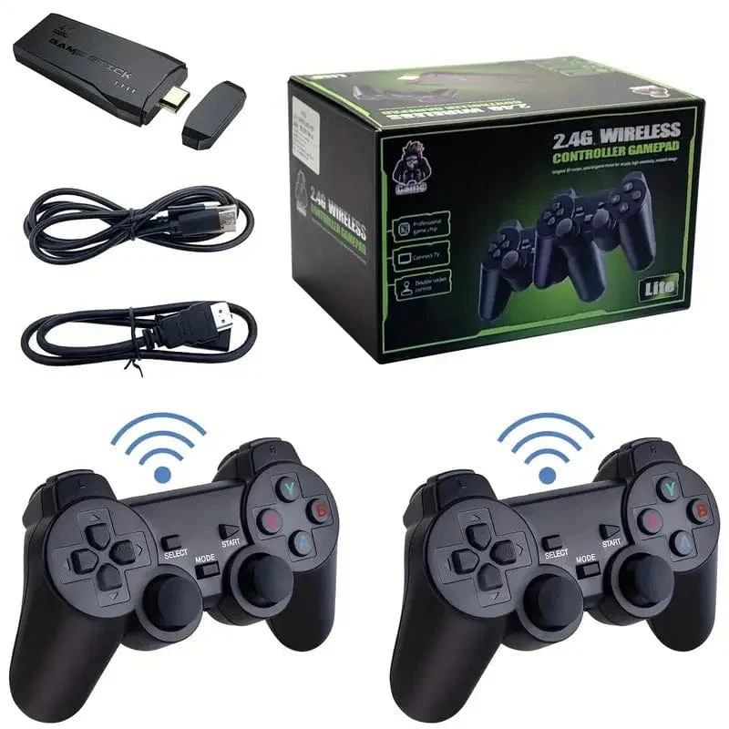 4K HD Video Mini Memory Stick Plug and Play Nostalgie Simulator Klassische Retro Spielkonsole für Geschenke