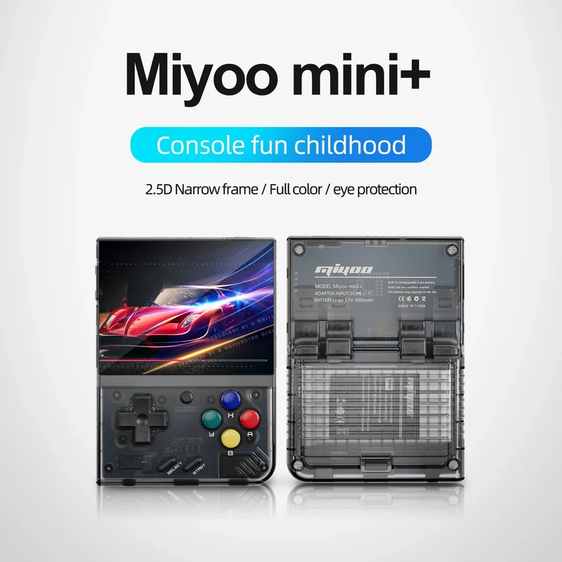 MIYOO Mini Plus Tragbare Retro-Handheld-Spielkonsole V2 Mini+ IPS-Bildschirm Klassische Videospielkonsole Linux-System Kindergeschenk
