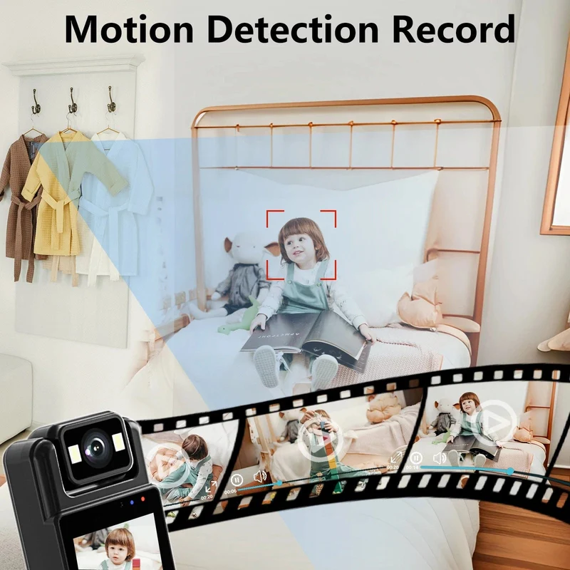 JOZUZE MD17 Wifi Mini Kamera 1080P Tragbarer digitaler Videorecorder Getragene Polizei Kleine Körperkamera Nachtsicht DV Miniatur Camcorder