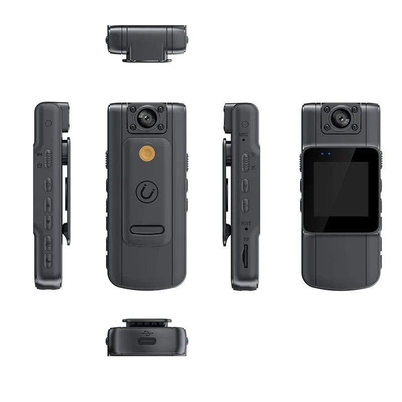 JOZUZE B23 1080P HD Minikamera Tragbarer digitaler Videorecorder BodyCam Infrarot-Nachtsicht-Polizeikamera Kleiner Fahrrad-Camcorder