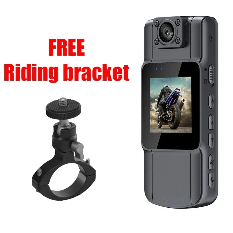 JOZUZE B23 1080P HD Minikamera Tragbarer digitaler Videorecorder BodyCam Infrarot-Nachtsicht-Polizeikamera Kleiner Fahrrad-Camcorder