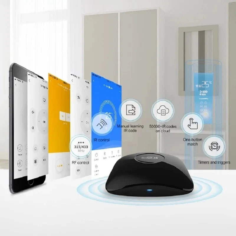 2024 Broadlink RM4 pro IR RF wifi UNIVERSALFERNBEDIENUNG Smart Home Automation funktioniert mit Alexa und Google Home