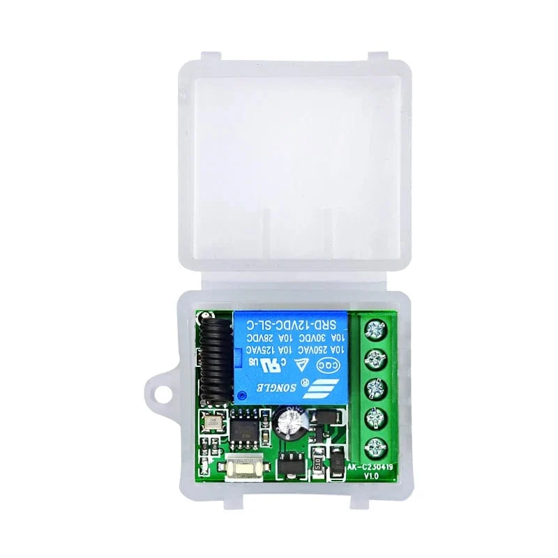 433MHz Drahtlose Fernbedienung Schalter DC 12V 10A 1CH Relais Modul Empfänger ON OFF Fernbedienung Für Tor led-leuchten Birne DIY