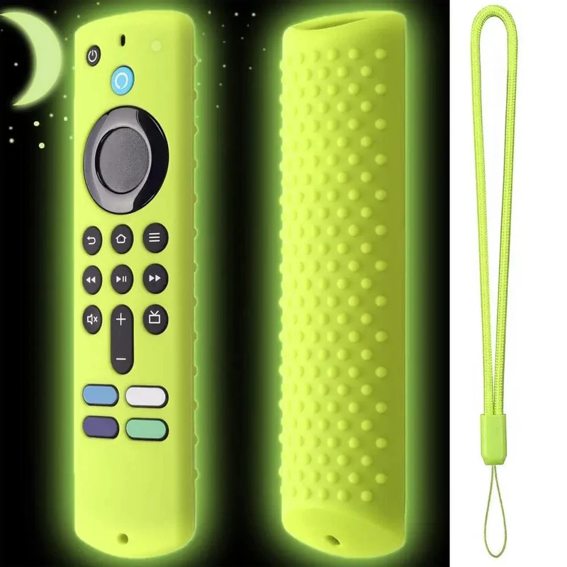 Schutzhülle für Fernbedienung, Silikon-Schutzhülle, im Dunkeln leuchtend, kompatibel mit der brandneuen Amazon Fire TV Stick 4K 2023-Fernbedienung