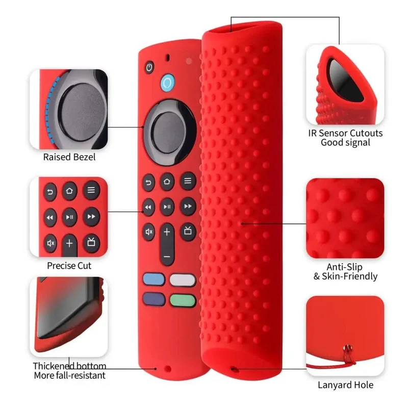 Schutzhülle für Fernbedienung, Silikon-Schutzhülle, im Dunkeln leuchtend, kompatibel mit der brandneuen Amazon Fire TV Stick 4K 2023-Fernbedienung