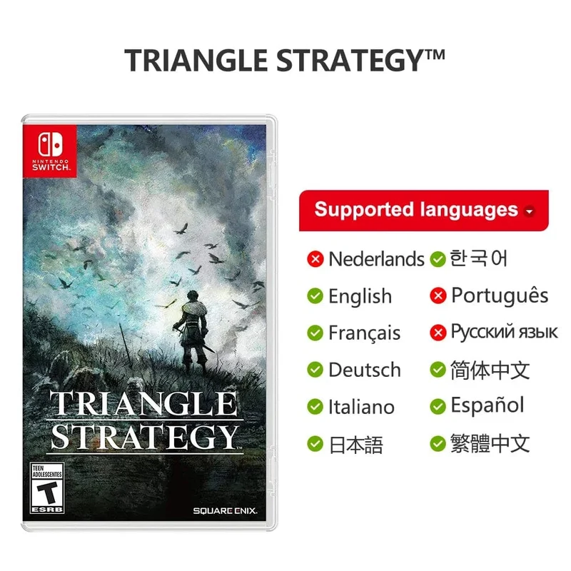 TRIANGLE STRATEGY Nintendo Switch Spielangebote 100 % offizielle originale physische Spielkarte, Strategie-Genre, für Switch OLED Lite