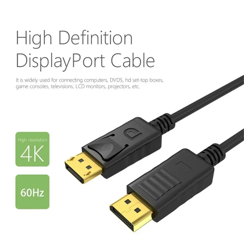 Dp-zu-Hdmi-Kabel, 1.8 m, 4k HD-Adapterkabel, Computermonitorkabel, konvertiert große Dp- zu Hdmi-