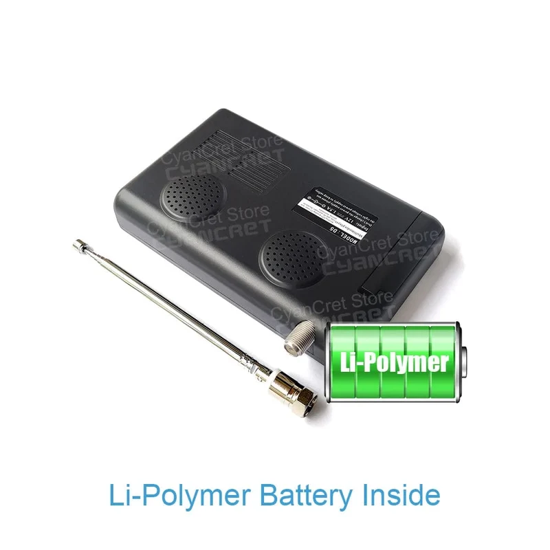 LEADSTAR Pocket TV D5 5 Zoll DVB-T2 ATSC ISDB-T TDT Digitaler und analoger Mini-Kleinwagenfernseher Tragbarer Fernseher Unterstützt USB TF AC3