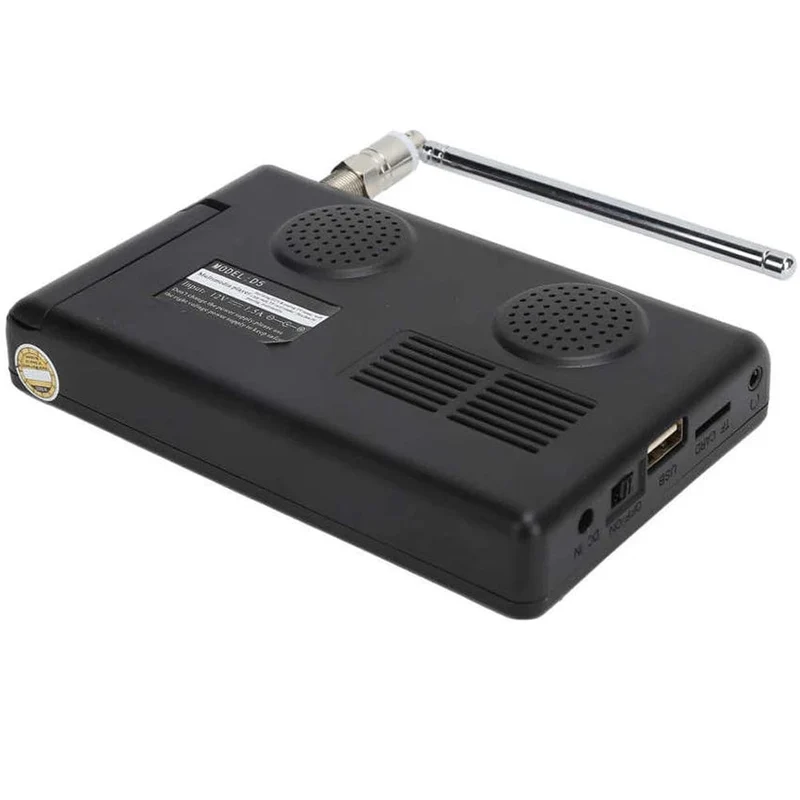 LEADSTAR D5 Wiederaufladbarer 5-Zoll-ISDB-T DVB-T2 ATSC Tragbarer Mini-Digitalfernseher mit Vollsegment-Decoder-Akku-Taschenfernseher Isdbt D5