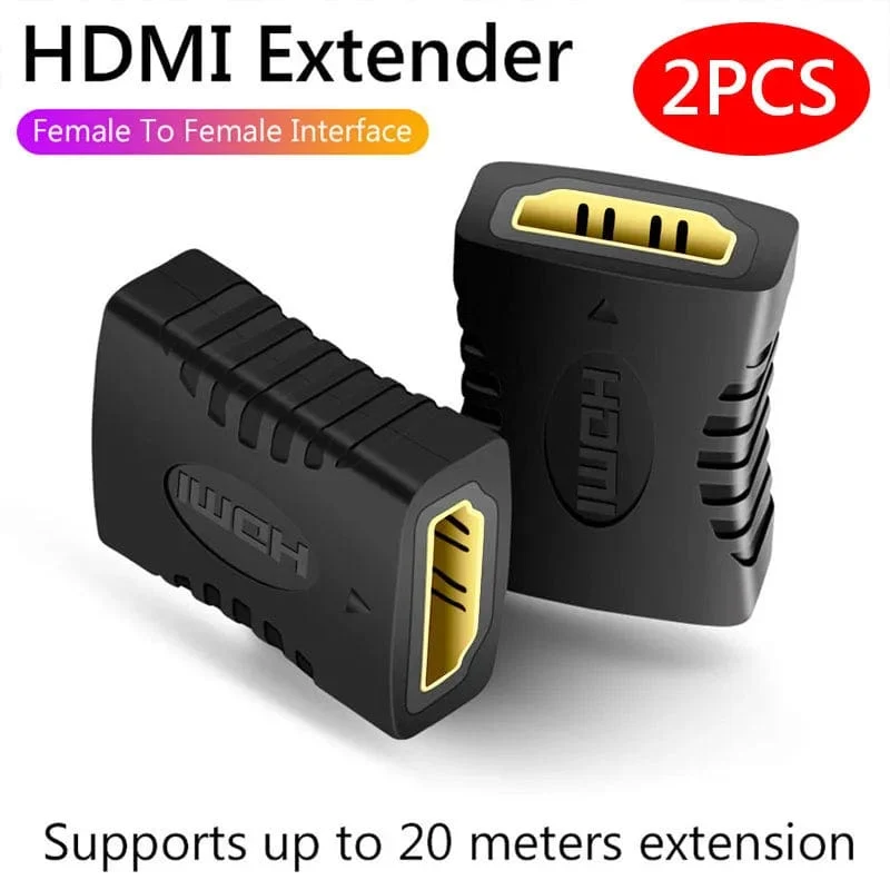 1-2PCS 4K HDMI Extender Buchse Auf Buchse Konverter Erweiterung Adapter Für Monitor Display Laptop PS4/3 PC TV Hdmi Kabel Verlängerung