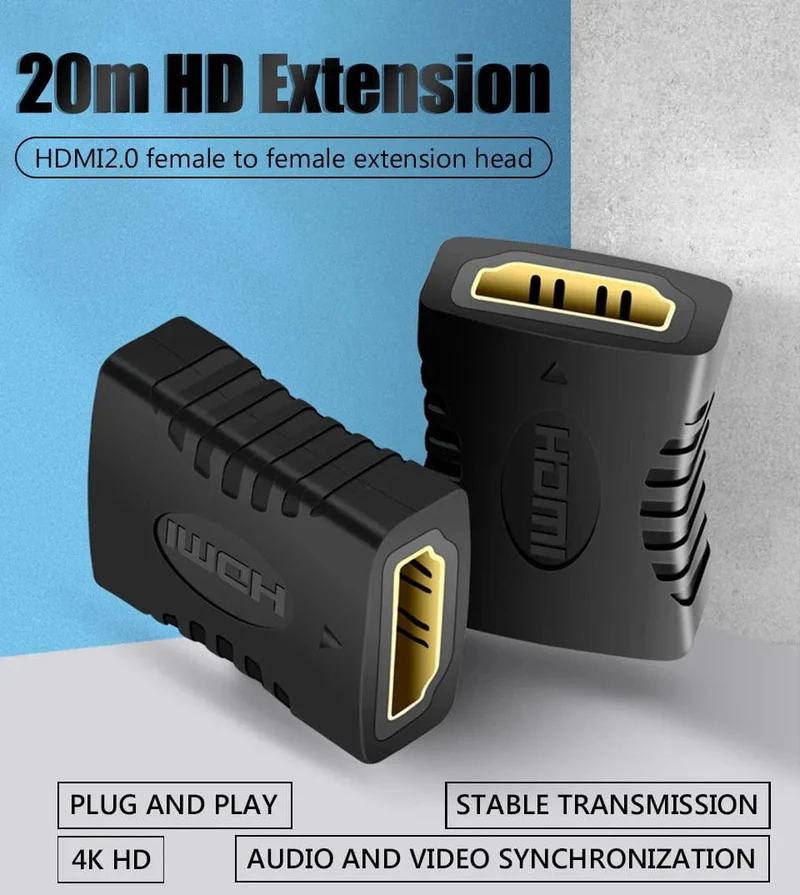 1-2PCS 4K HDMI Extender Buchse Auf Buchse Konverter Erweiterung Adapter Für Monitor Display Laptop PS4/3 PC TV Hdmi Kabel Verlängerung