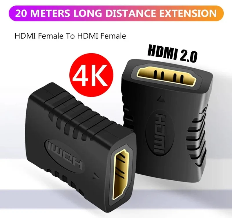 1-2PCS 4K HDMI Extender Buchse Auf Buchse Konverter Erweiterung Adapter Für Monitor Display Laptop PS4/3 PC TV Hdmi Kabel Verlängerung
