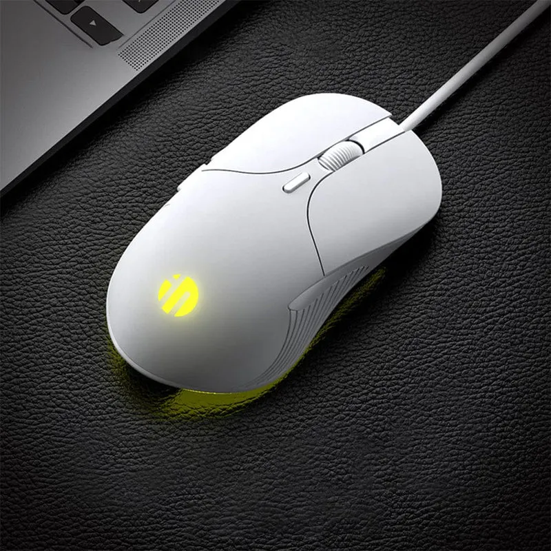 Professionelle kabelgebundene Gaming-Maus mit 6 Tasten, 4800 DPI, LED, optische USB-Computermaus für PC, Laptop, Gamer-Mäuse, stummgeschaltete kabelgebundene Maus