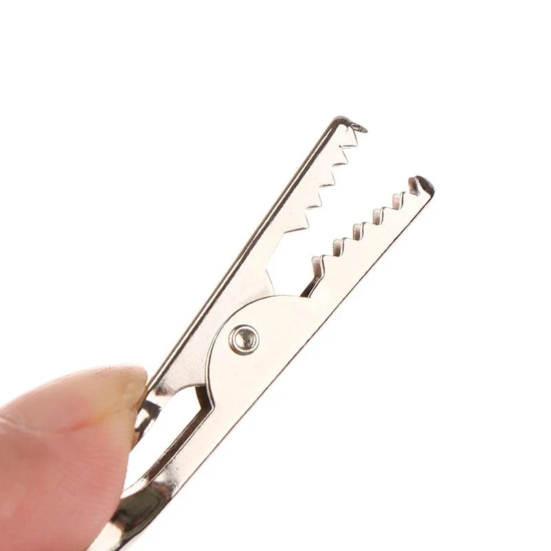 1 Stück langlebige Leiterplatten-Schweißklemme, zuverlässige Schweißklemme mit Krokodilklemme, DIY-Schweißhilfs-Schweißclip, Metall-Krokodilklemme