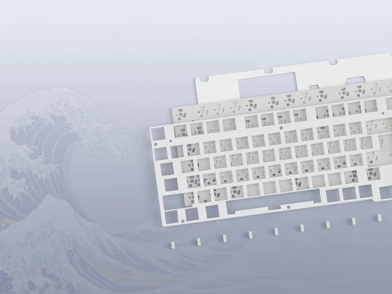 womier SK80 Mechanische Tastatur mit Dichtungsmontage, 81-Tasten-Gamer-Tastatur, 75 % Hot-Swap-RGB-Gaming-Tastatur mit Smart Display für den PC