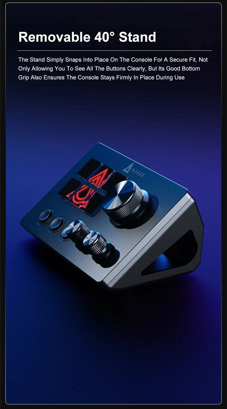 Ajazz AKP03E Mechanische Makro-Tastatur, Multifunktions-Desktop-Assistent, für Büro und Gaming, einfach zu bedienende Multimedia-Steuerung
