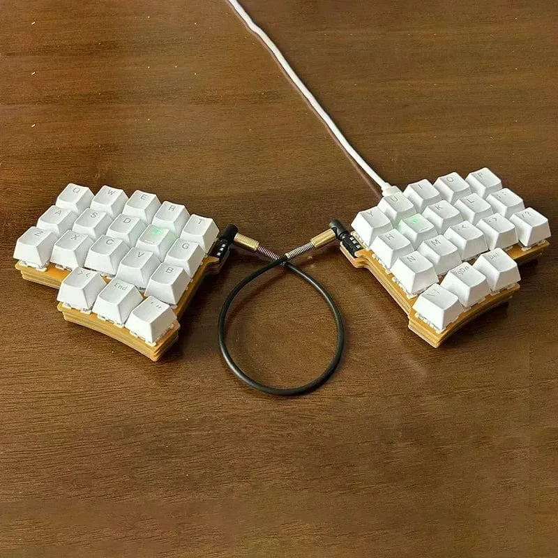 Geteilte mechanische Tastatur, 40-Tasten-Layout, programmierbar per Tastenwechsel, mechanische Tastatur, Mini, unabhängige benutzerdefinierte Gaming-Tastatur