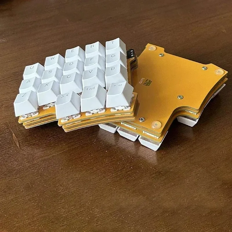 Geteilte mechanische Tastatur, 40-Tasten-Layout, programmierbar per Tastenwechsel, mechanische Tastatur, Mini, unabhängige benutzerdefinierte Gaming-Tastatur