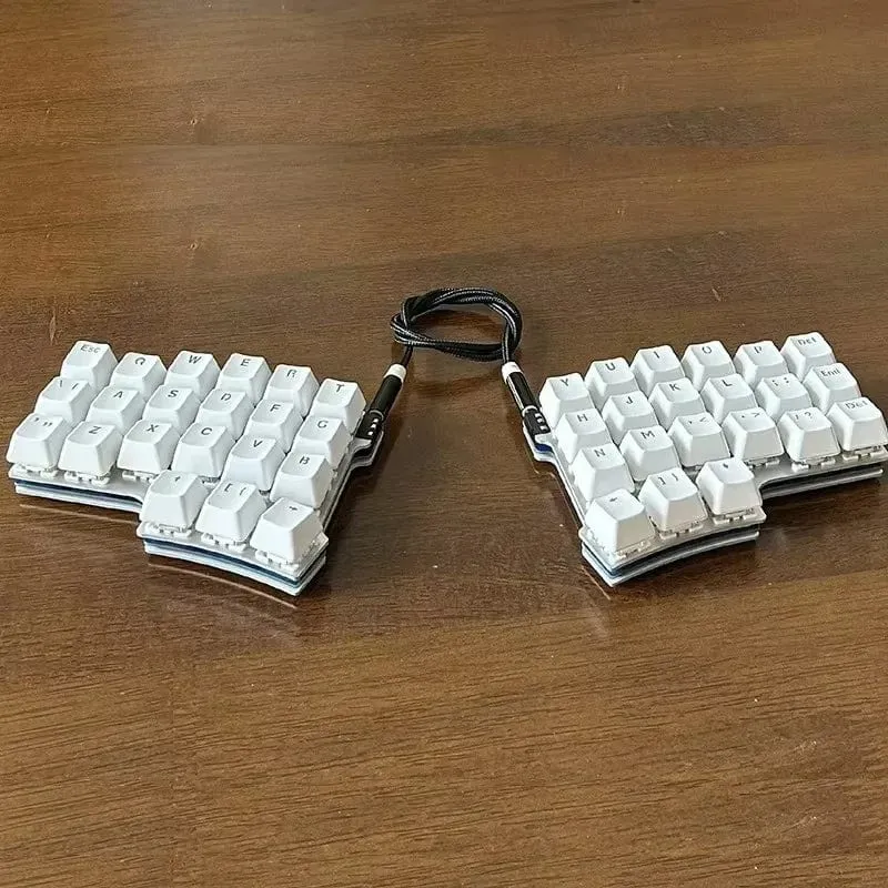 Geteilte mechanische Tastatur, 40-Tasten-Layout, programmierbar per Tastenwechsel, mechanische Tastatur, Mini, unabhängige benutzerdefinierte Gaming-Tastatur