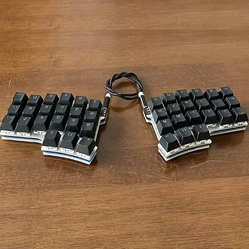 Geteilte mechanische Tastatur, 40-Tasten-Layout, programmierbar per Tastenwechsel, mechanische Tastatur, Mini, unabhängige benutzerdefinierte Gaming-Tastatur