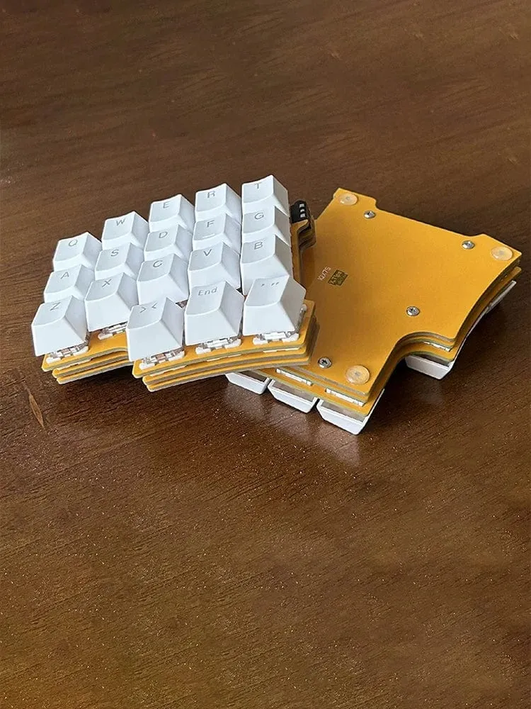 Geteilte mechanische Tastatur, 40-Tasten-Layout, programmierbar per Tastenwechsel, mechanische Tastatur, Mini, unabhängige benutzerdefinierte Gaming-Tastatur