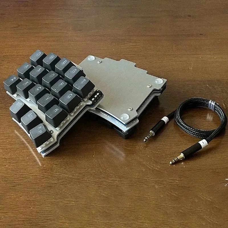 Geteilte mechanische Tastatur, 40-Tasten-Layout, programmierbar per Tastenwechsel, mechanische Tastatur, Mini, unabhängige benutzerdefinierte Gaming-Tastatur