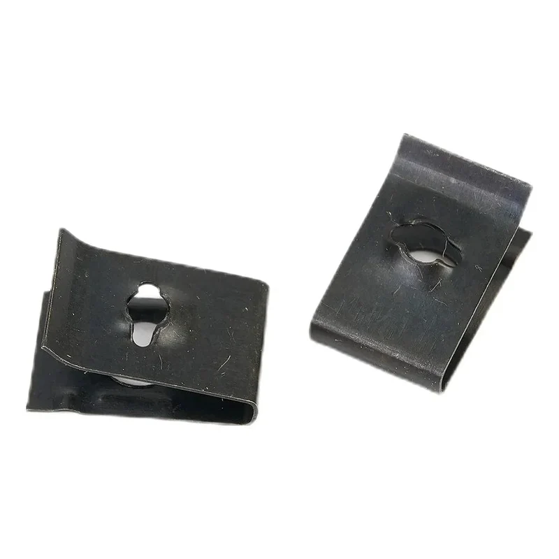 Heißes Angebot 20 Stücke Metall U-Typ Clips Für Auto-stoßstange Kotflügel Trim Panel Fastener Blatt Bord Fastener Tülle Clips Auto zubehör