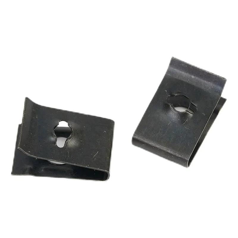 Heißes Angebot 20 Stücke Metall U-Typ Clips Für Auto-stoßstange Kotflügel Trim Panel Fastener Blatt Bord Fastener Tülle Clips Auto zubehör