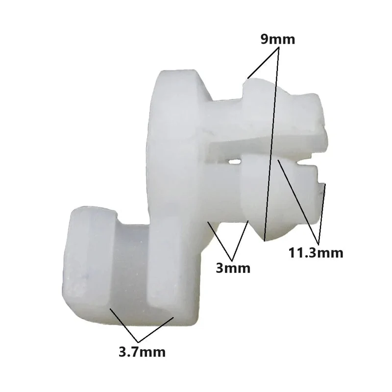 Universal-Türschlossstangenclip für Auto, Griffhalterung auf der Fahrerseite, passend für 3 mm-4 mm-Loch, Kunststoffnietbefestigungen, Autokabelclip