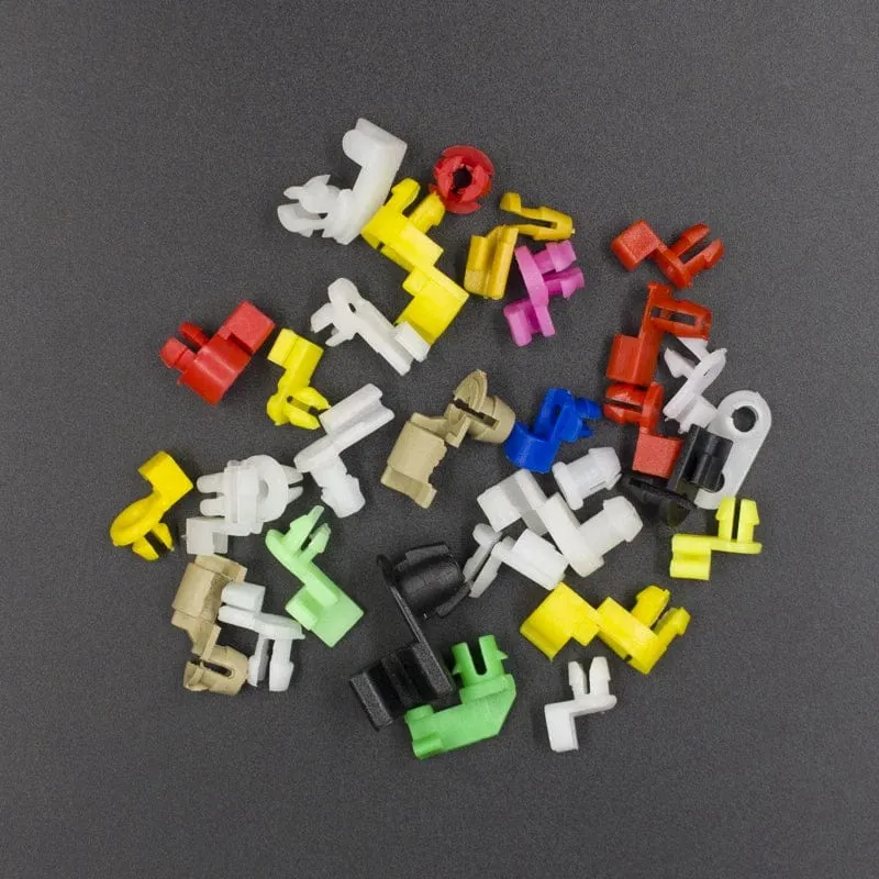 Universal-Türschlossstangenclip für Auto, Griffhalterung auf der Fahrerseite, passend für 3 mm-4 mm-Loch, Kunststoffnietbefestigungen, Autokabelclip