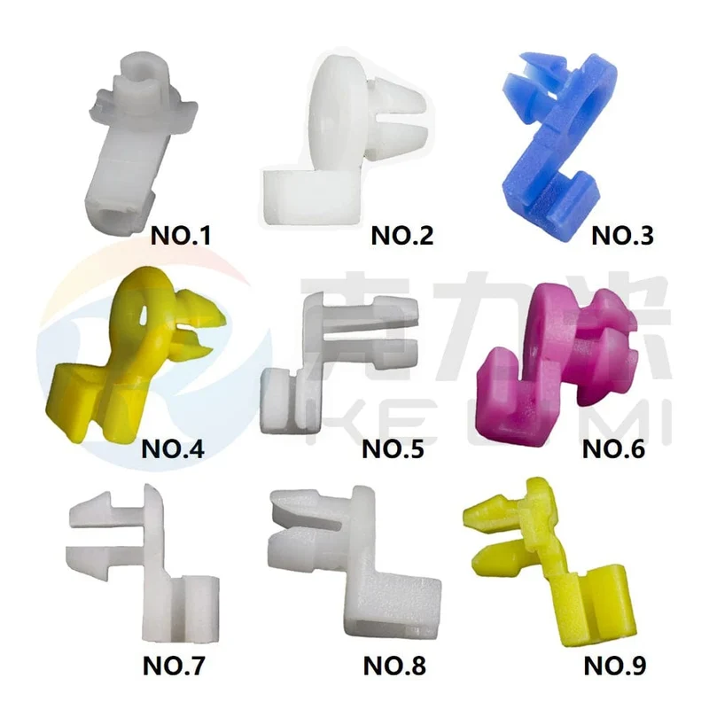 Universal-Türschlossstangenclip für Auto, Griffhalterung auf der Fahrerseite, passend für 3 mm-4 mm-Loch, Kunststoffnietbefestigungen, Autokabelclip