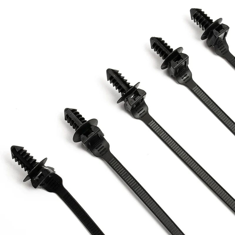 50/100 Stücke Auto Nylon Kabelbinder Feste Befestigungs Clips Kabelbaum Verschluss Kabel Klemme Clips Kabelbinder Management Auto draht