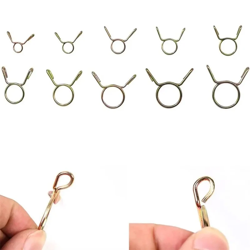 10 Stücke Luftschläuche Schlauchschellen Sortiment Kit Feste Feder Hoop 5-31MM Verzinkt Rohrclip