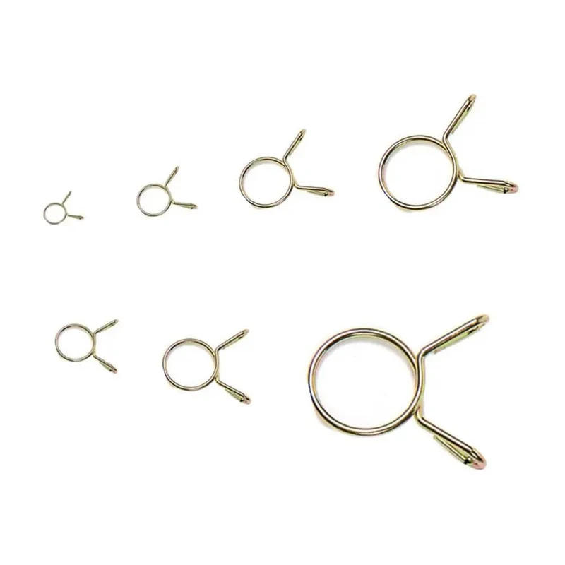 10 Stücke Luftschläuche Schlauchschellen Sortiment Kit Feste Feder Hoop 5-31MM Verzinkt Rohrclip