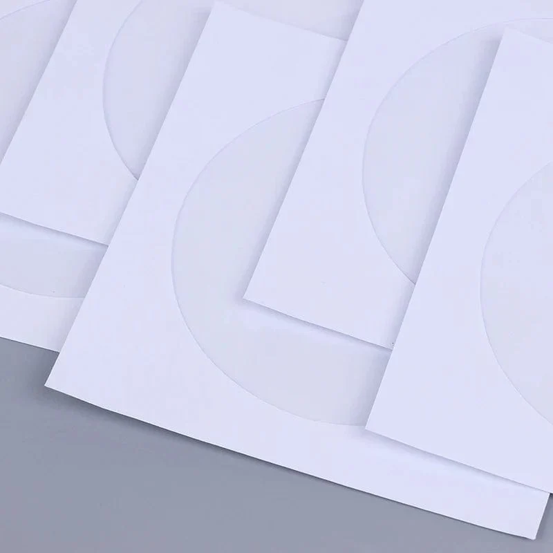 10/50 STÜCKE Weiß 12.5*12.5 CM CD DVD Disc Papierhüllen Umschläge Aufbewahrung Klare Fensterhülle Klappe Weiß Gefaltete Papiertüte CD-Hüllen