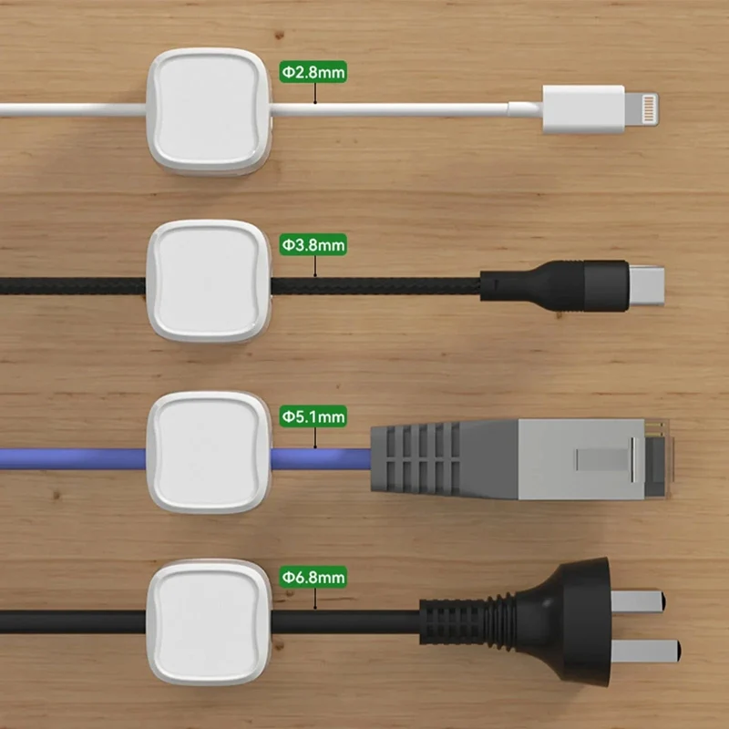 24/6 STÜCKE Magnetische Mini-Kabel-Organizer-Clips Kabel USB-Ladekabel-Clips Manager Kabelhalter Wickler Wandhaken im Haus