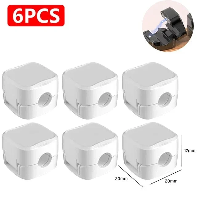 24/6 STÜCKE Magnetische Mini-Kabel-Organizer-Clips Kabel USB-Ladekabel-Clips Manager Kabelhalter Wickler Wandhaken im Haus
