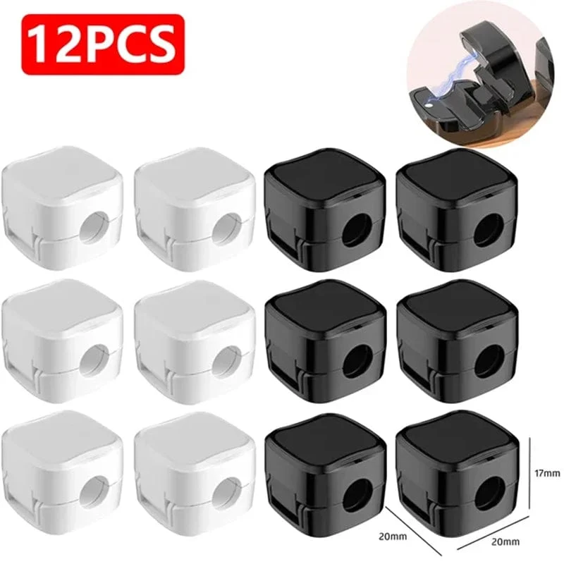 24/6 STÜCKE Magnetische Mini-Kabel-Organizer-Clips Kabel USB-Ladekabel-Clips Manager Kabelhalter Wickler Wandhaken im Haus